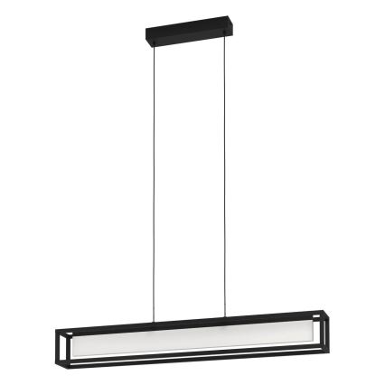 Eglo GUALAJO 39629 - Lampă suspendată LED dimabilă pe cablu, LED/27W/230V, neagră