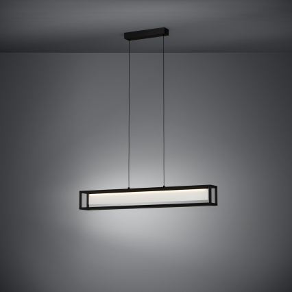 Eglo GUALAJO 39629 - Lampă suspendată LED dimabilă pe cablu, LED/27W/230V, neagră