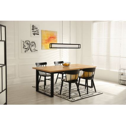 Eglo GUALAJO 39629 - Lampă suspendată LED dimabilă pe cablu, LED/27W/230V, neagră