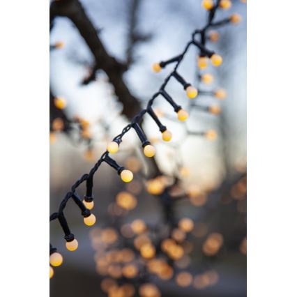 Eglo - Șir luminos LED exterior pentru Crăciun, 700 LED, 8 funcții, 19m, IP44, alb cald