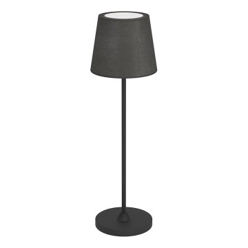 Eglo - Lampă de birou LED reîncărcabilă, tactilă, cu reglaj al intensității, LED/3,8W/5V 2400/3000/4000K 2000 mAh, negru