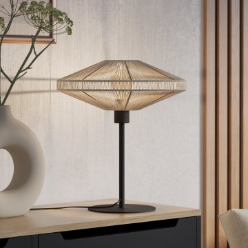 Eglo - Lampă de masă 1xE27/40W/230V crem