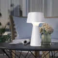 Eglo - Lampă de masă LED reîncărcabilă pentru exterior, dimabilă, LED/3W/5V, 2200/3000/4000K, 2000 mAh, IP44, albă