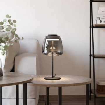 Eglo - Lampă de masă LED RGBW reglabilă LED/7,7W/230V 2700-6500K fumurie