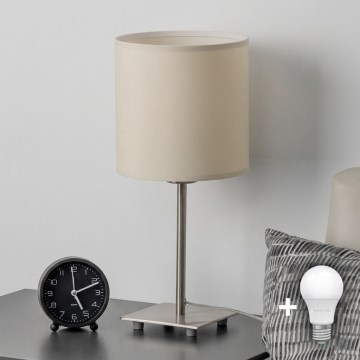 Eglo - Lampă de masă LED TUNJA 1xE27/60W/230V crem