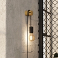 Eglo - Lampă de perete 1xE27/13W/230V neagră/bej