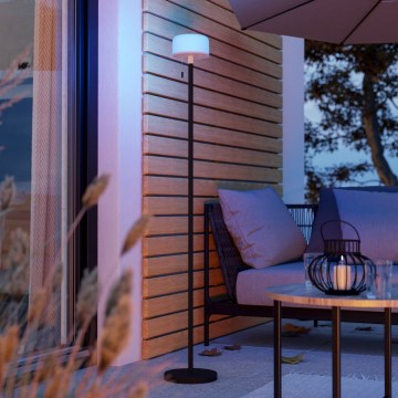 Eglo - Lampă de podea exterioară reîncărcabilă LED RGBW reglabilă LED/2,2W/3,7V 3000K 2200 mAh IP54