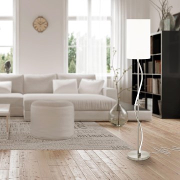 Eglo - Lampă de podea LED 1xE27/60W/230V + LED/11,8W