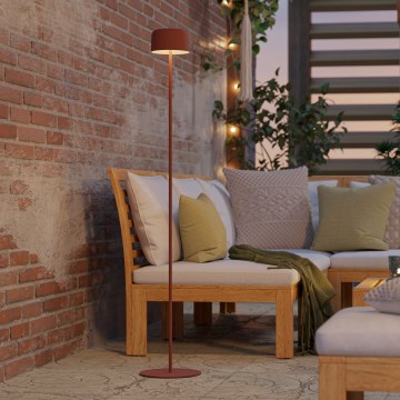 Eglo - Lampă de podea LED solară reîncărcabilă, cu control tactil LED/2,8W/3,7V 1800 mAh IP44 portocalie