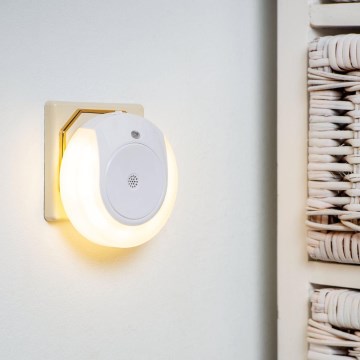 Eglo - Lampă de veghe LED cu senzor de amurg 2xLED/0,4W/230V 3000K