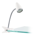 Eglo - Lampă LED cu clemă 1xGU10/2,8W/230V alb/crom lucios