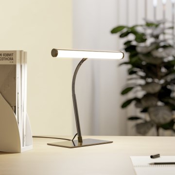 Eglo - Lampă LED de birou tactilă și dimerizabilă LED/5W/230V 2700/4000/6500K negru crom