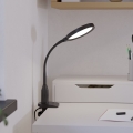 Eglo - Lampă LED flexibilă cu clemă, dimabilă, 5,5 W, 230 V, 2700/4000/6500 K, negru