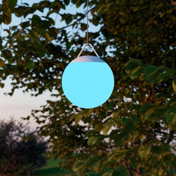 Eglo - Lampă LED RGB dimabilă, reîncărcabilă pentru exterior, 2600 mAh, IP44, alb, cu telecomandă