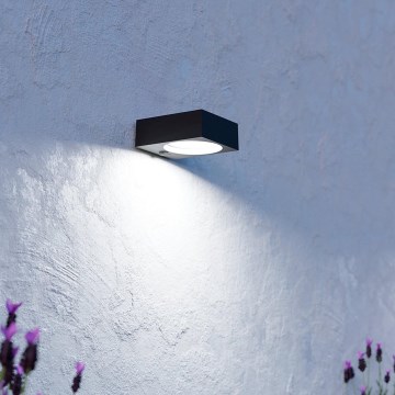 Eglo - Lampă solară LED cu senzor LED/6,5W/3,7V 2000 mAh neagră