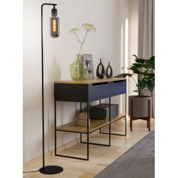 Eglo - Lampadar 1xE27/4W/230V negru/fumuriu