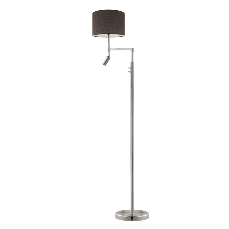 Eglo - Lampadar LED TUNJA 1xE27/60W/230V + LED/2,1W Ø 30 cm crom mat/maro