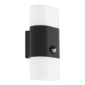Eglo - LED Aplica perete exterior cu senzor 2xLED/5,5W/230V