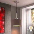 Eglo - LED lampă suspendată pe cablu TUNJA 1xE27/60W/230V diam. 20 cm maro/negru