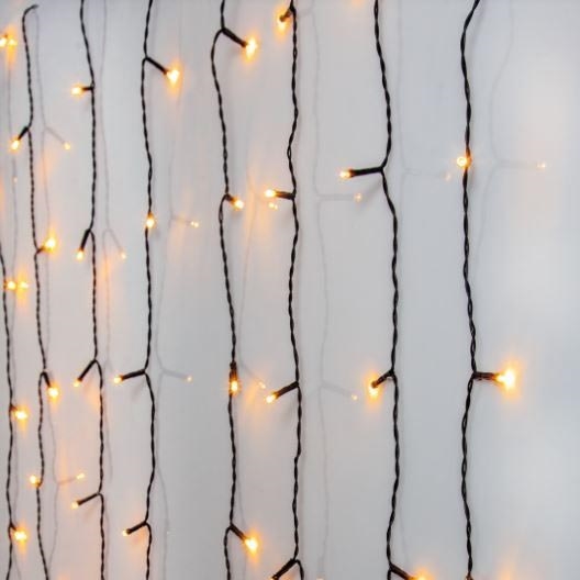 Eglo - LED perdea luminoasă de Crăciun pentru exterior 120xLED 1,3m IP44 alb cald