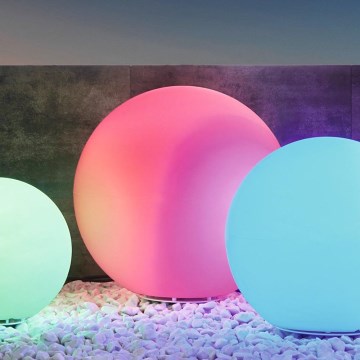 Eglo - LED RGBW Lampadar exterior MONTEROLO-C 1xLED/9W/230V IP65 ø600