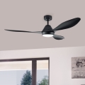 Eglo - LED Ventilator de tavan LED/18W/230V + Telecomandă