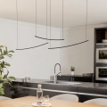 Eglo - Lustră LED dimabilă suspendată pe cablu LED/22W/230V 2700/4000/6500K negru