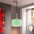 Eglo - Lustră LED pe cablu TUNJA 1xE27/60W/230V Ø 20 cm verde/negru