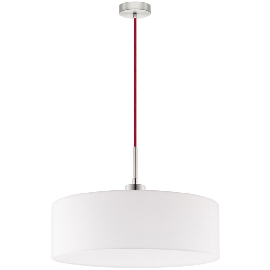 Eglo - Lustră LED suspendată cu cablu TUNJA, 1x E27/60W/230V, albă