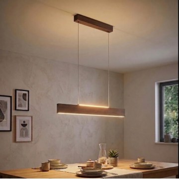 Eglo - Lustră LED suspendată pe cablu LED/17W/230V + LED/4,2W nuc