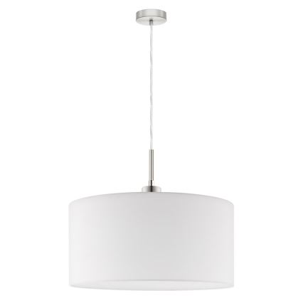 Eglo - Lustră LED TUNJA pe cablu, 1xE27/60W/230V, alb