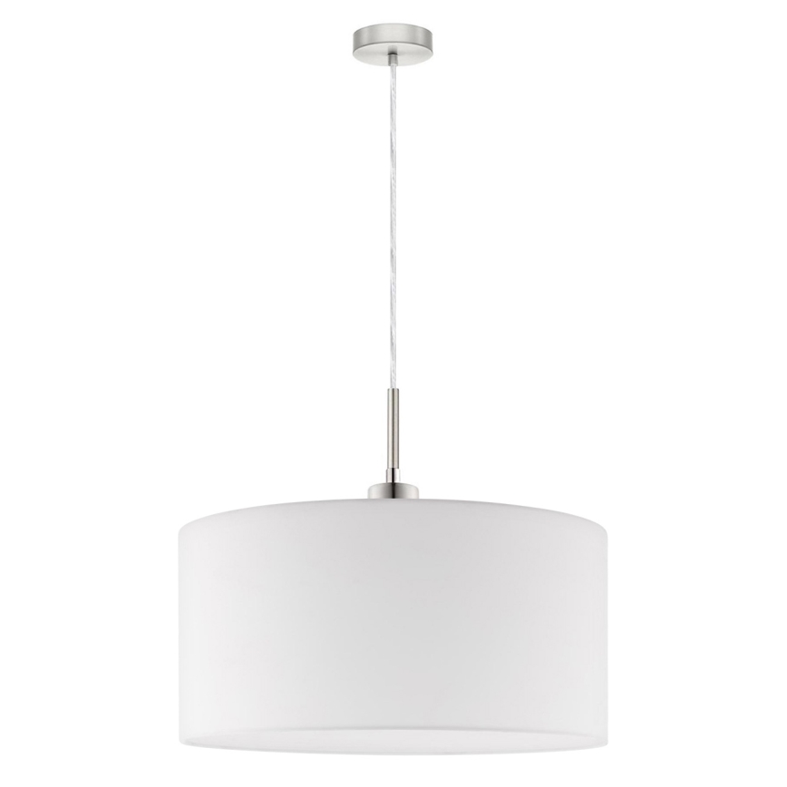 Eglo - Lustră LED TUNJA pe cablu, 1xE27/60W/230V, alb
