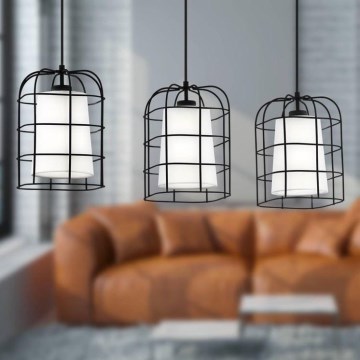 Eglo - Lustră pe cablu 3xE27/28W/230V