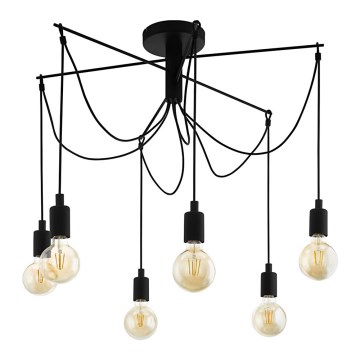 Eglo - Lustră pe cablu 6xE27/60W/230V