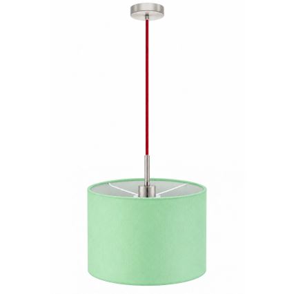 Eglo - Lustru LED suspendat pe cablu TUNJA 1xE27/60W/230V Ø 20 cm verde/roșu