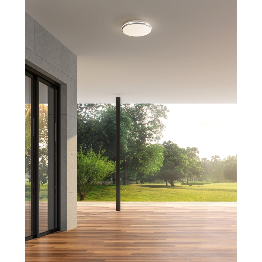 Eglo - Plafonieră LED pentru baie LED/18W/230V 3000/4000/6500K IP54 crom mat