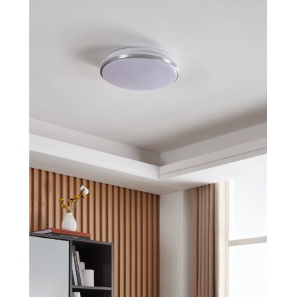 Eglo - Plafonieră LED pentru baie LED/18W/230V 3000/4000/6500K IP54 crom mat