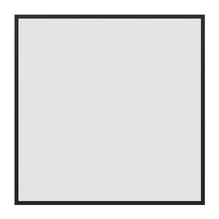 Eglo - Panou LED aplicat RGBW, dimabil, 33W, 230V, 2700–6500K, 60x60 cm, negru