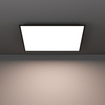 Eglo - Panou LED aplicat RGBW, dimabil, 33W, 230V, 2700–6500K, 60x60 cm, negru