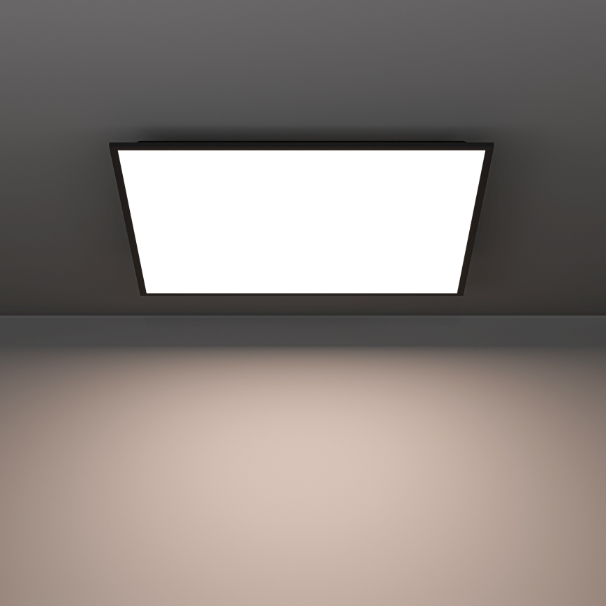 Eglo - Panou LED aplicat RGBW, dimabil, 33W, 230V, 2700–6500K, 60x60 cm, negru