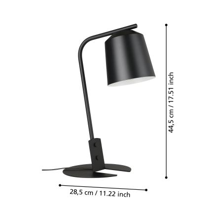 Eglo ONEDA 900393 - Lampă de masă 1xE27/40W/230V