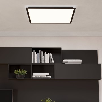 Eglo - Panou LED aplicat, 32,5W, 230V, 2700/4000/6500K, 60x60 cm, negru