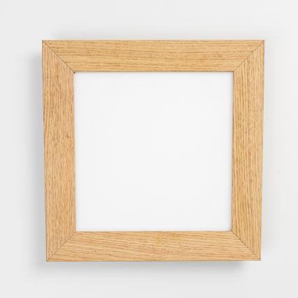 Eglo - Plafonier aplicat LED RGBW dimerizabil SALOBRENA-C WOOD LED/16W/230V 2700-6500K 34x34 cm maro + telecomandă