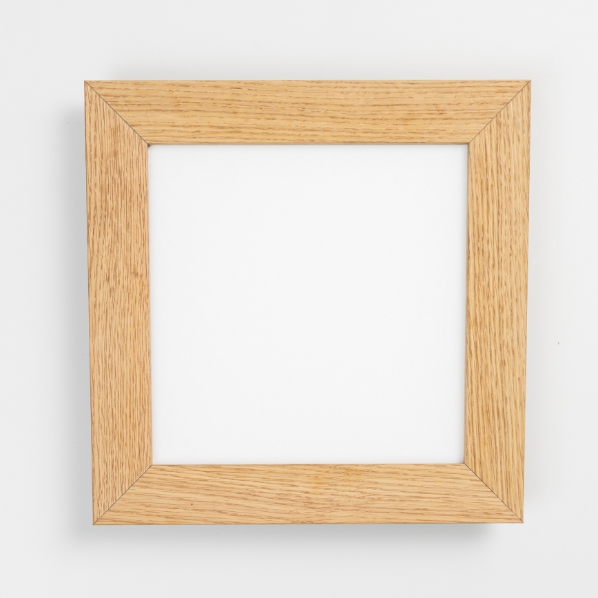 Eglo - Plafonier aplicat LED RGBW dimerizabil SALOBRENA-C WOOD LED/16W/230V 2700-6500K 34x34 cm maro + telecomandă