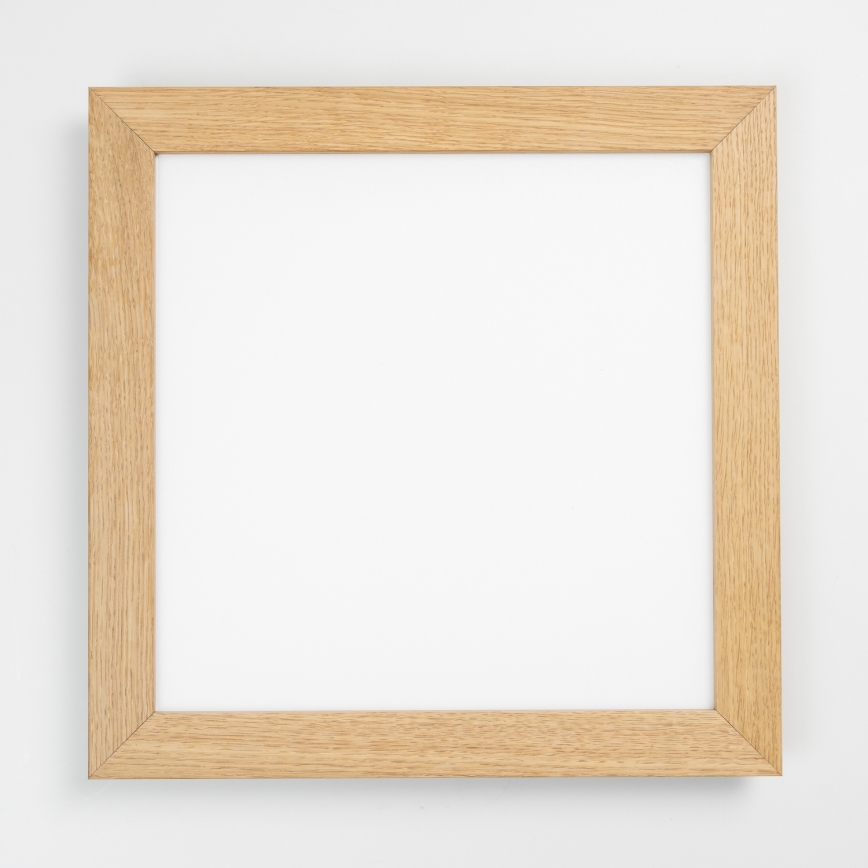 Eglo - Panou LED RGB reglabil aplicat SALOBRENA-C WOOD LED/40W/230V 2700-6500K 49,5x49,5 cm maro + telecomandă