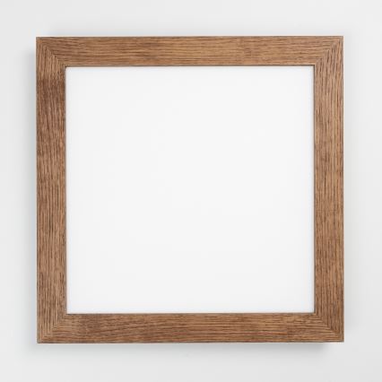 Eglo - Panou LED RGB cu reglare a intensității, montaj aplicat SALOBRENA-C WOOD LED/24W/230V 2700-6500K 49,5x49,5 cm maro închis + telecomandă