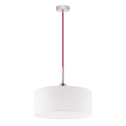Eglo - Pendul LED TUNJA pe cablu, 1xE27/60W/230V, alb