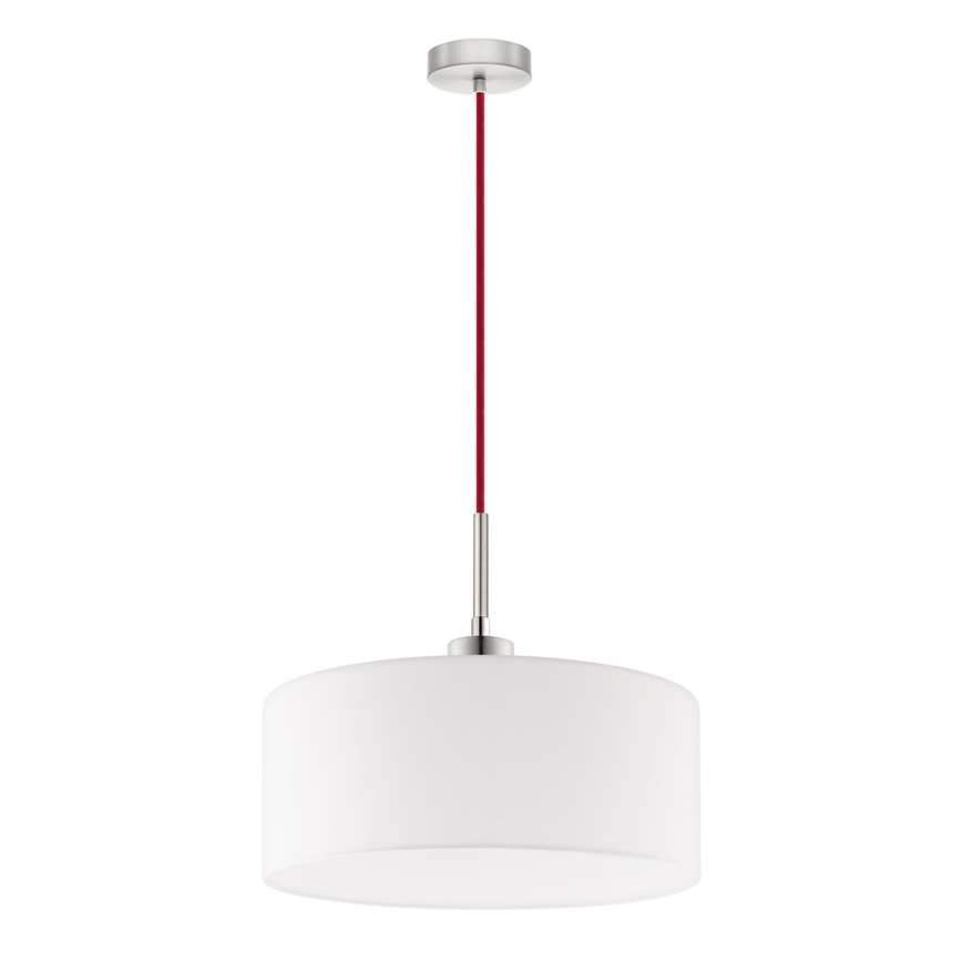 Eglo - Pendul LED TUNJA pe cablu, 1xE27/60W/230V, alb
