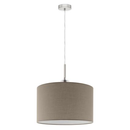 Eglo - Pendul LED TUNJA pe cablu, 1xE27/60W/230V, taupe