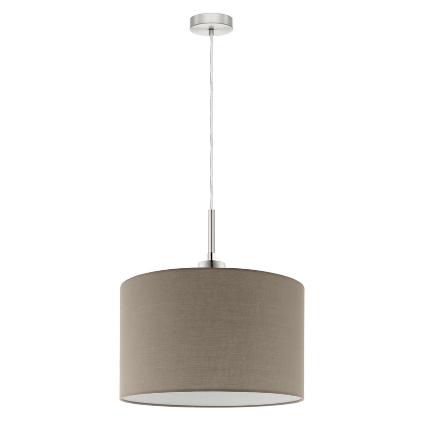 Eglo - Pendul LED TUNJA pe cablu, 1xE27/60W/230V, taupe